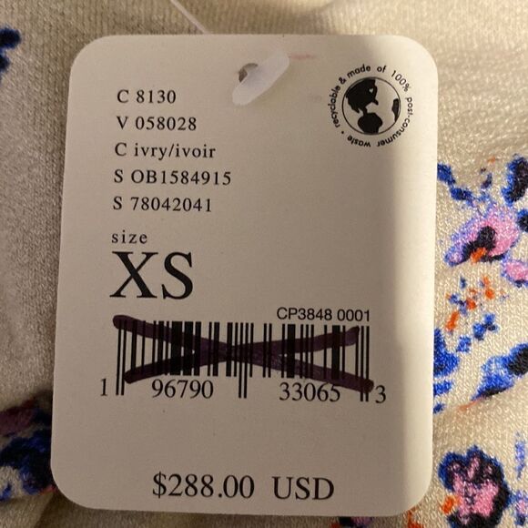 FREE PEOPLE ASTRID JUMPSUIT SIZE XSMALL IVORY NWT - Picture 3 of 9